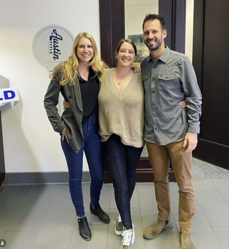 Adam Styer with real estate partners at a networking event in Austin, Texas